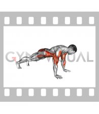 High Plank Hip Tap (male)