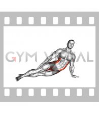 Straight Arm Side Plank (male)