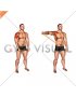 Resistance Band Standing Single Arm Lateral Raise (male)
