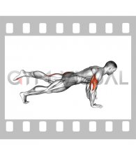 Offset Leg Push-up (male)