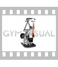 Lever Seated Single Arm Wide Lat Pulldown (male)