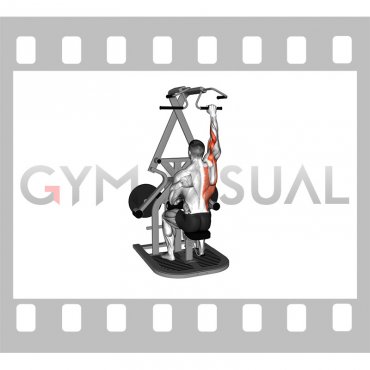 Lever Seated Single Arm Wide Lat Pulldown (male)