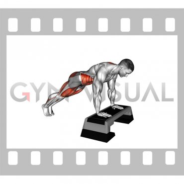 Incline Mountain Climber on Stepbox (male)