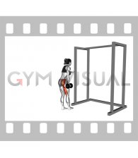 Weighted Dumbbell Straight Leg Diagonal Kickback (female)