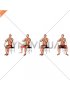 Sitting Alternate Abduction Twist on a Chair (male)