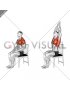 Seated Overhead Stretch on a Chair (male)