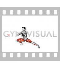 Side Lunge Stretch (VERSION 2) (advanced) (female)