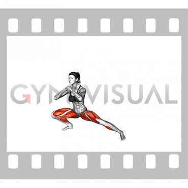 Side Lunge Stretch (VERSION 2) (advanced) (female)