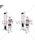 Cable Standing Single Arm Horizontal Triceps Extension (male)