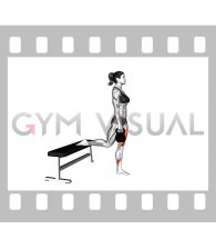 Kettlebell Split Squat (female)