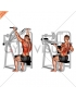 Reverse grip machine lat pulldown