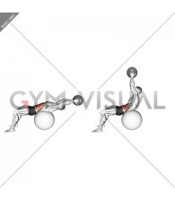 Medicine Ball Crunch on Stability Ball (male)