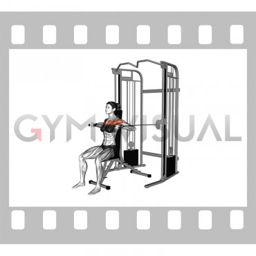 Cable Seated Chest Press (female)