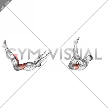 Lying Abdominal Scissors Crunch (male)