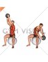 Sitting Woodchopper on Stability Ball (male)