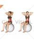 Seated Twist (on stability ball)