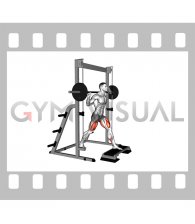 Smith Front Leg Elevated Split Squat (male)