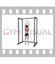 Resistance Band Standing Lat Pulldown (female)