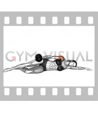 Dumbbell Side Lying Raises on Floor (female)