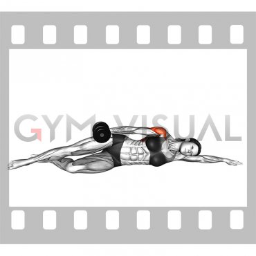 Dumbbell Side Lying Raises on Floor (female)