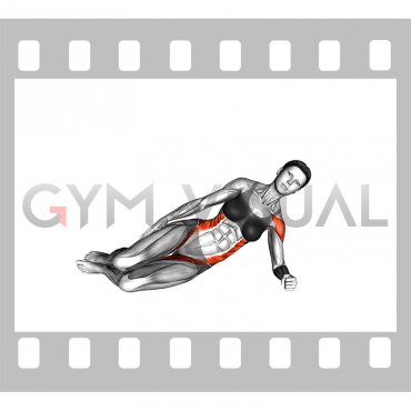 Serratus Push in Side Plank Position (female)