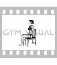 Sitting Press-up on a Chair (female)