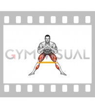 Resistance Band Side Lunge Stretch (VERSION 2) (male)