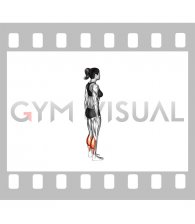 Standing Isometric Hold Calf Raise (female)