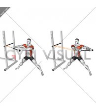 Resistance Band Wide Stance Anti Rotation Chop (male)