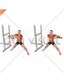 Resistance Band Wide Stance Anti Rotation Chop (male)