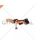 Isometric Hold Wide Hand Push-up (female)