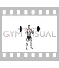 Barbell Reverse Grip Overhead Press (male)