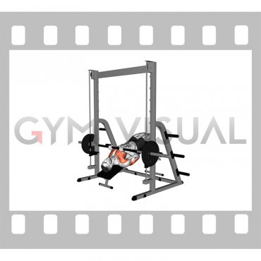 Smith Decline Close Grip Bench Press (male)