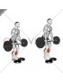 Barbell Standing Bent Knee Calf Raise from Deficit (male)