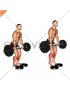 Barbell Standing Bent Knee Calf Raise from Deficit (male)