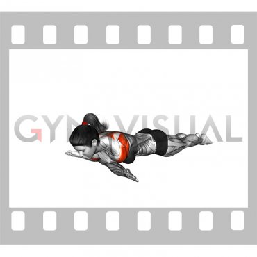 Lying Crossed Stacked Arms Stretch (female)