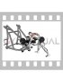 Lever Bent Over Single Arm Wide Grip Row (with chest support)