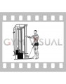 Cable Standing One Arm Hammer Curl with Rope Attachment