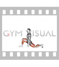 Low to High Lunge Pose (male)