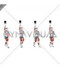 Kettlebell Bottoms-up Single Arm Overhead Carry
