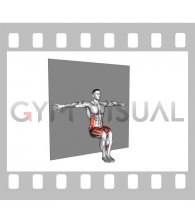 Toe Touch Sit (wall)