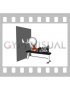 Lying Bench Crunch with Leg Adduction (female)