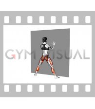 Wide Squat Wall Supported (female)