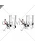 Cable Incline Single Arm Y Raise with Back Support (male)