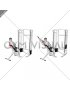Cable Incline Single Arm Y Raise Wrist Straps with Back Support (male)