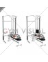 Cable Lying Bench Single Arm Cross Lateral Raise