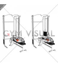 Cable Lying Bench Single Arm Cross Lateral Raise
