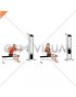 Cable Sitting Banch Single Arm Twisting Row