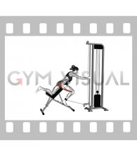 Cable Lying Incline Single Leg Kickback (female)