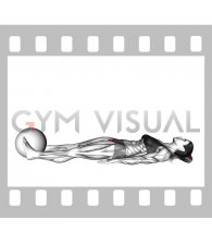 Ball Assisted Lying Supine Hip Adduction (female)